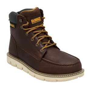DEWALT Flex Moc Toe, PT, Men's, Lightweight, Leather Work Boot, Walnut, 12